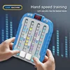 Music Rhythm Game Machine for Kids - Speed Challenge Brain Training Toy, Interactive Finger Dance Mat with LED Lights, Birthday 1