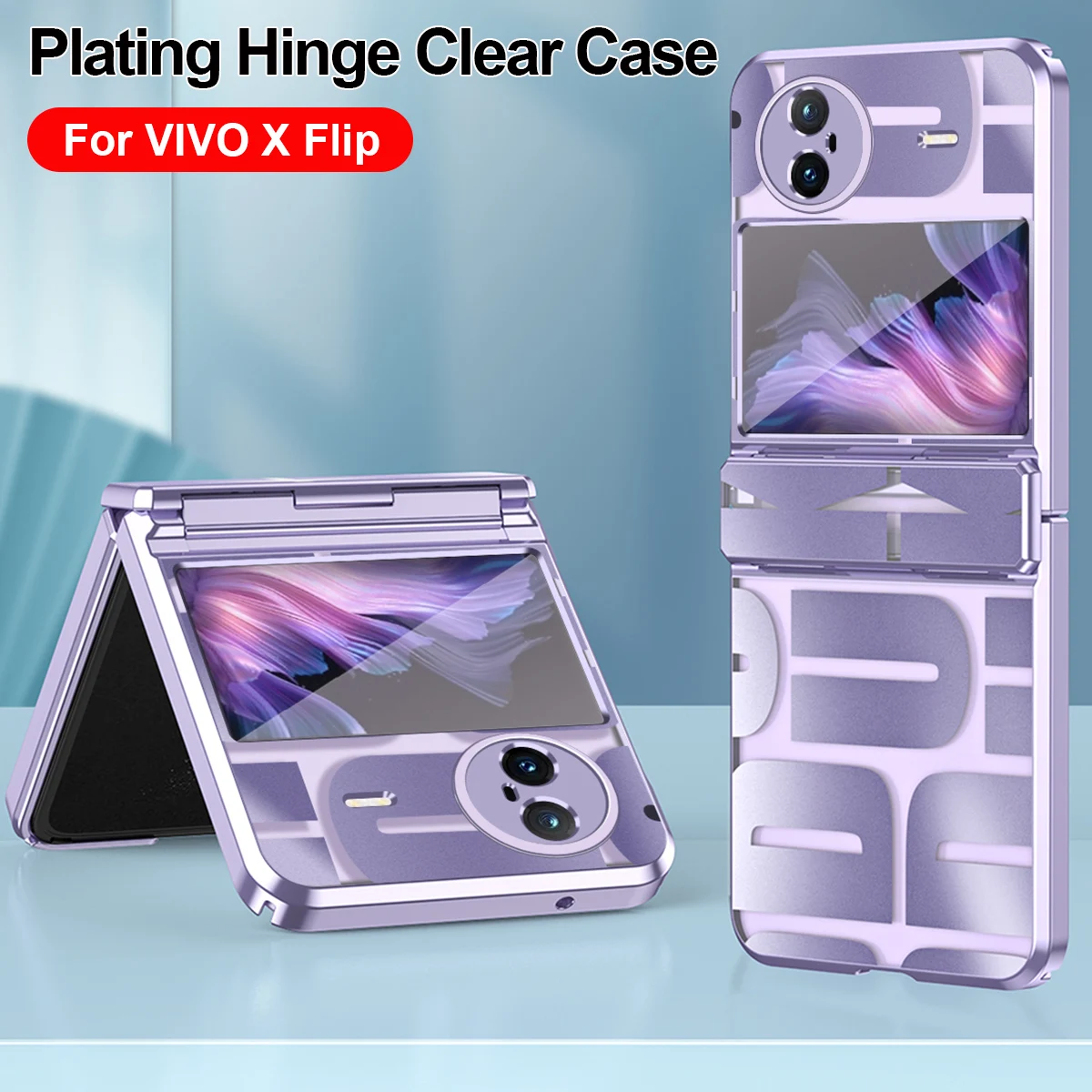 

Прозрачные чехлы с петлями с покрытием для VIVO X, флип-чехол для телефона, прозрачная защитная Противоударная задняя крышка с передним экраном