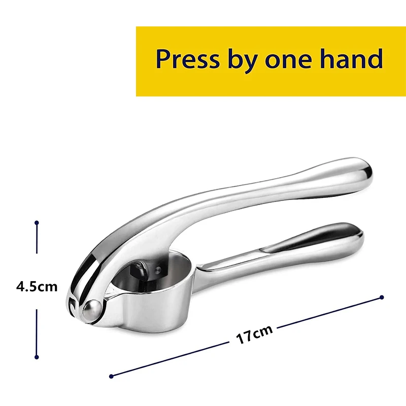 Stainless Steel Garlic Press 2