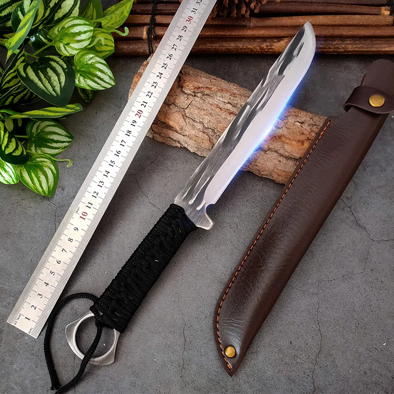 

Stainless Steel Knife Cleaver Meat Kitchen Knives Chef Boning Butcher Knife Chopping Bone Hunting Camping Fishing Outdoor Knives