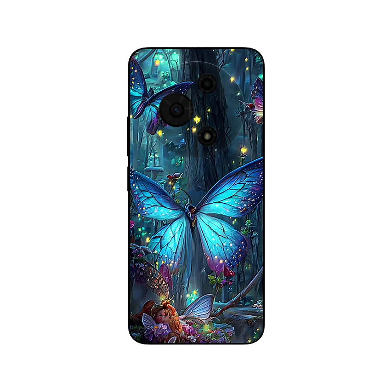 Floral Wolf Soft Silicone Phone Cover