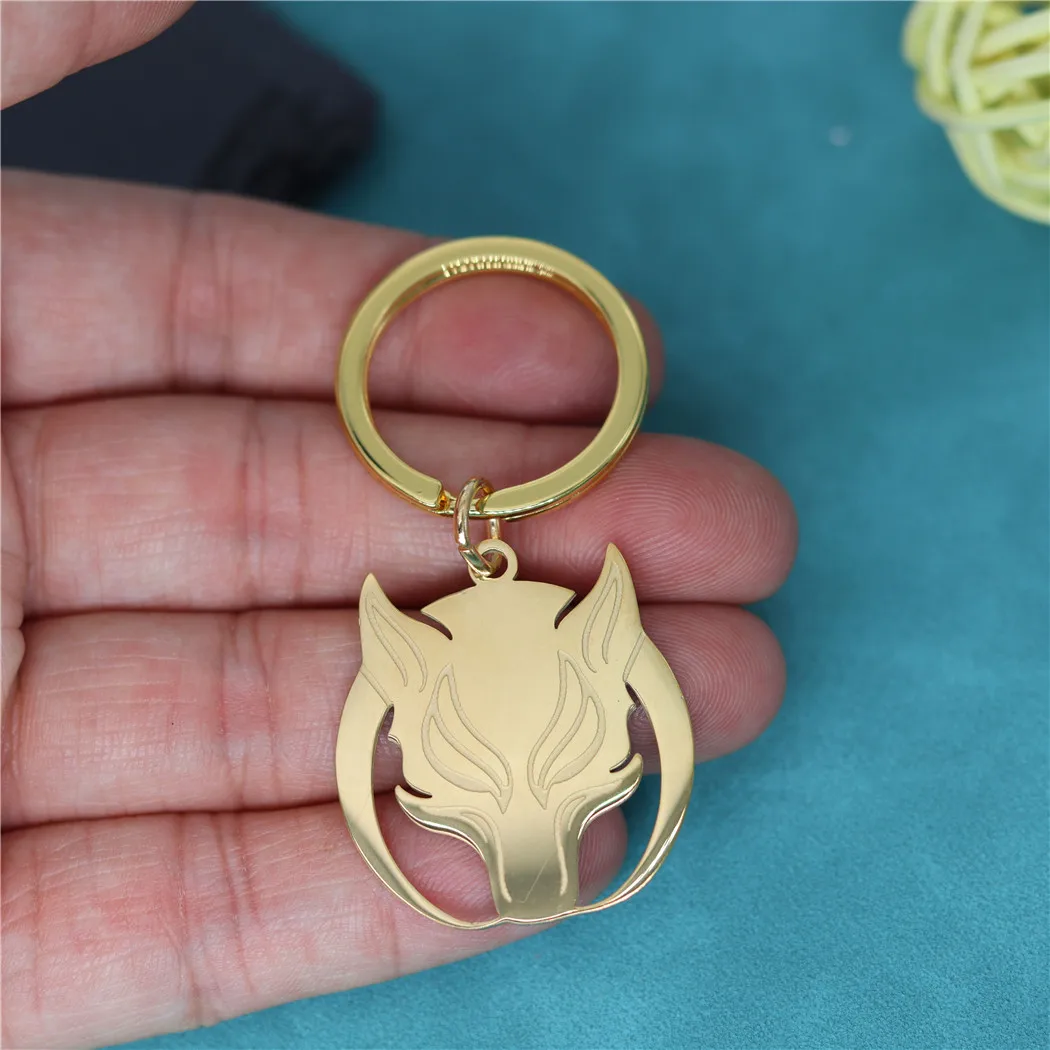 Personality Classic carved stainless steel pendant Key chain Key ring Men Women Islam Muslim Amulet jewelry