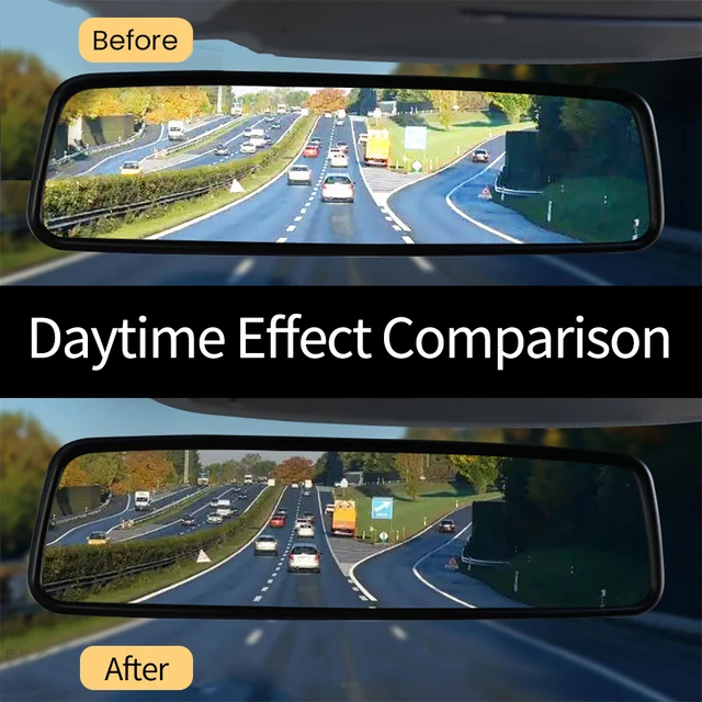 1 Set Universal Car Interior Rearview Mirror Anti-Glare Film Rear View Anti Scratch Nano Protective Sticker Auto Styling Parts