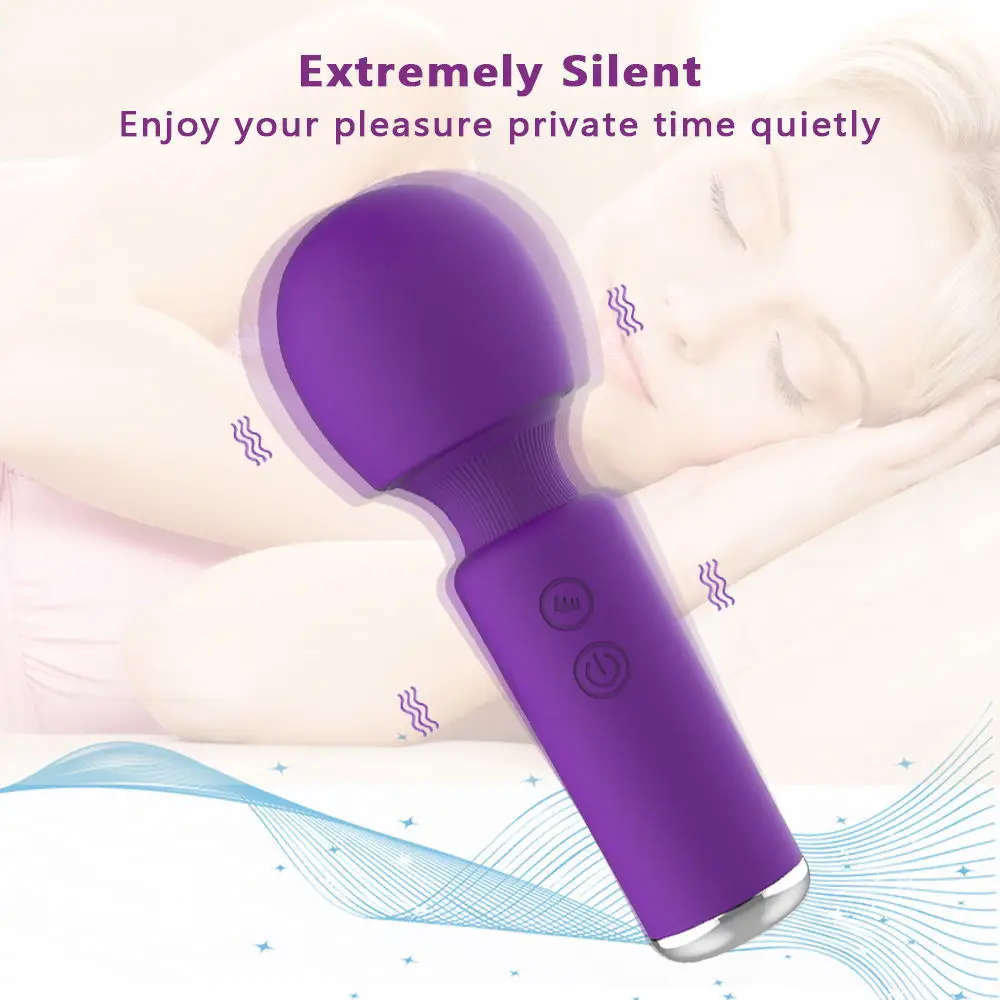 10 Speed Vibrator Magic Wand Female Clitoris Stimulator Masturbator USB Magnetic Charging AV Stick Sex Toys Woman Adult Toy