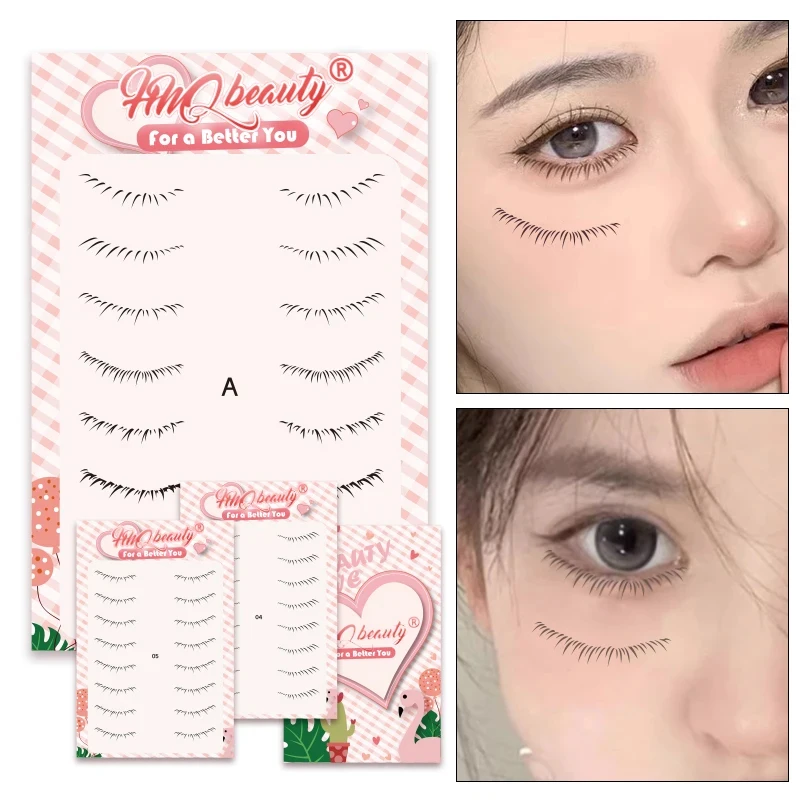 8 Pairs Lower Eyelash Stickers Tattoo Simulation painting False Lashes Extensions Natural Waterproof Eye Beauty Makeup Tools 4