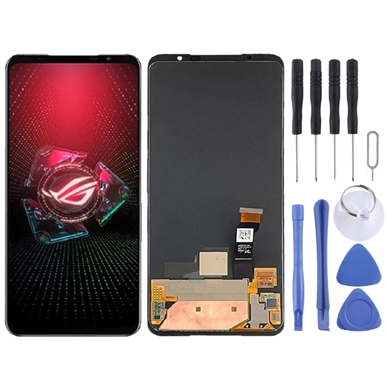 

AMOLED LCD Screen For Asus ROG Phone 5 Ultimate ZS673KS with Digitizer Full Assembly Display Touch Screen Replacement