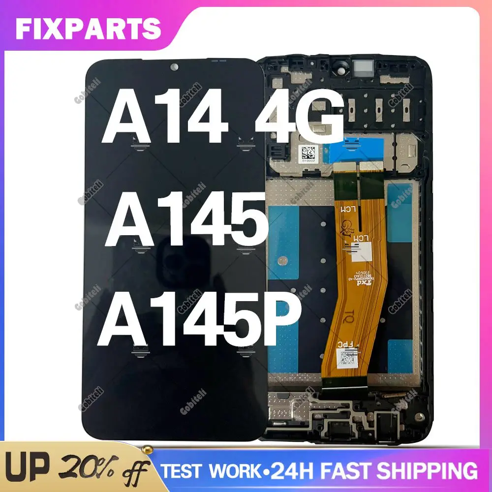 

Original For Samsung Galaxy A14 LCD A145F A145F/DSN A145M A145M/DS Display Touch Screen Digitizer Assembly For Samsung A145 LCD