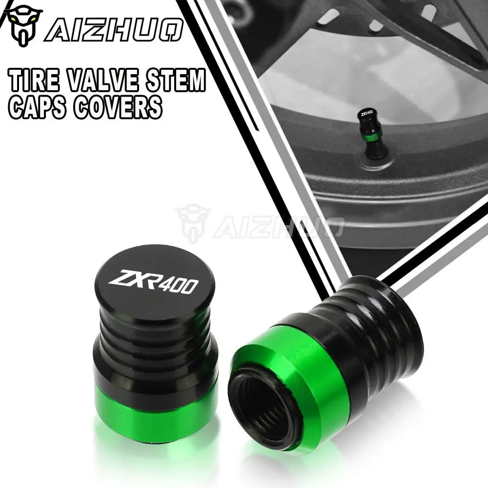 

For Kawasaki ZXR400 ZX400H ZX400L ZX400J 1989-1998 Motorcycle Wheel Tire Valve Stem Caps Airtight Covers ZXR-400 ZX 1997 1996