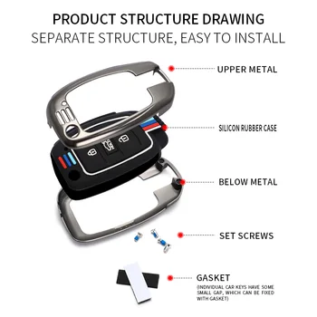 Nuova custodia per chiave auto per Hyundai ix25 ix35 i10 i30 Solaris Tucson Sonata Santa Fe Sport Mistra Elantra Creta Verna 2015-2018 - Nuova custodia per chiave auto per Hyundai ix25 ix35 i10 i30 Solaris Tucson Sonata Santa