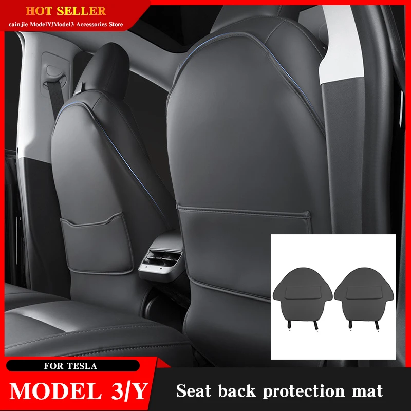 

For Tesla Model Y 2023 Accessories Rear Seat Anti-kick Pads Model 3 Seats Are Fully Covered With Protective Mat Dirt-proof pad