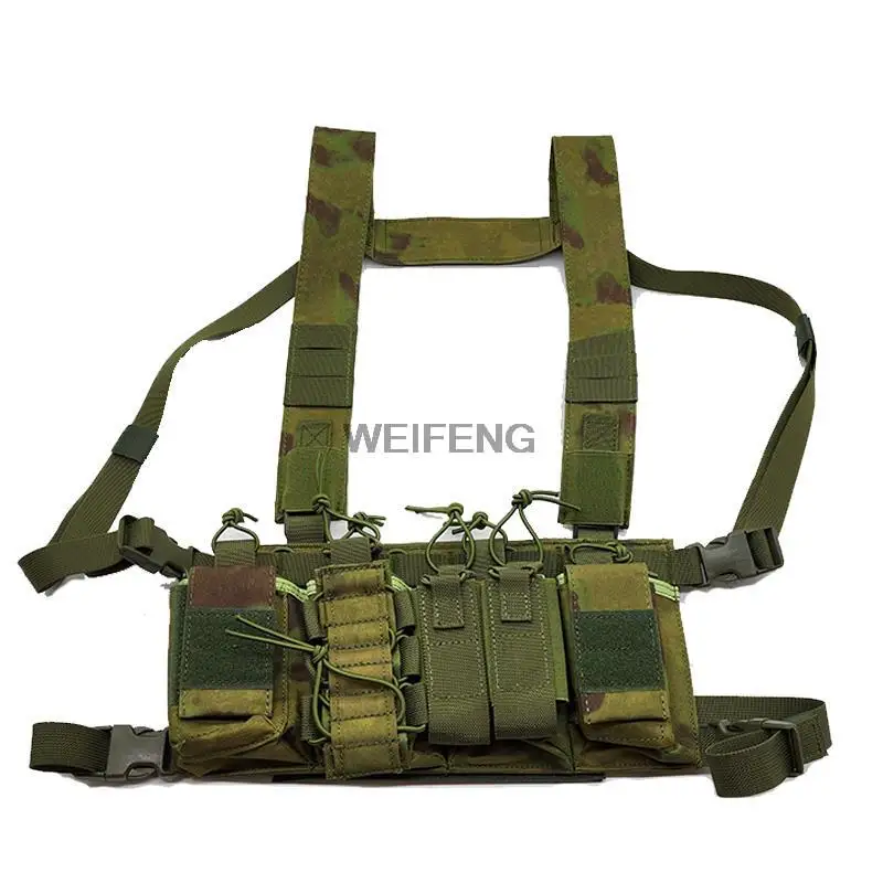 Tactical MOLLE Chest Rig Harness - Mag Pouch Compatible Gear System