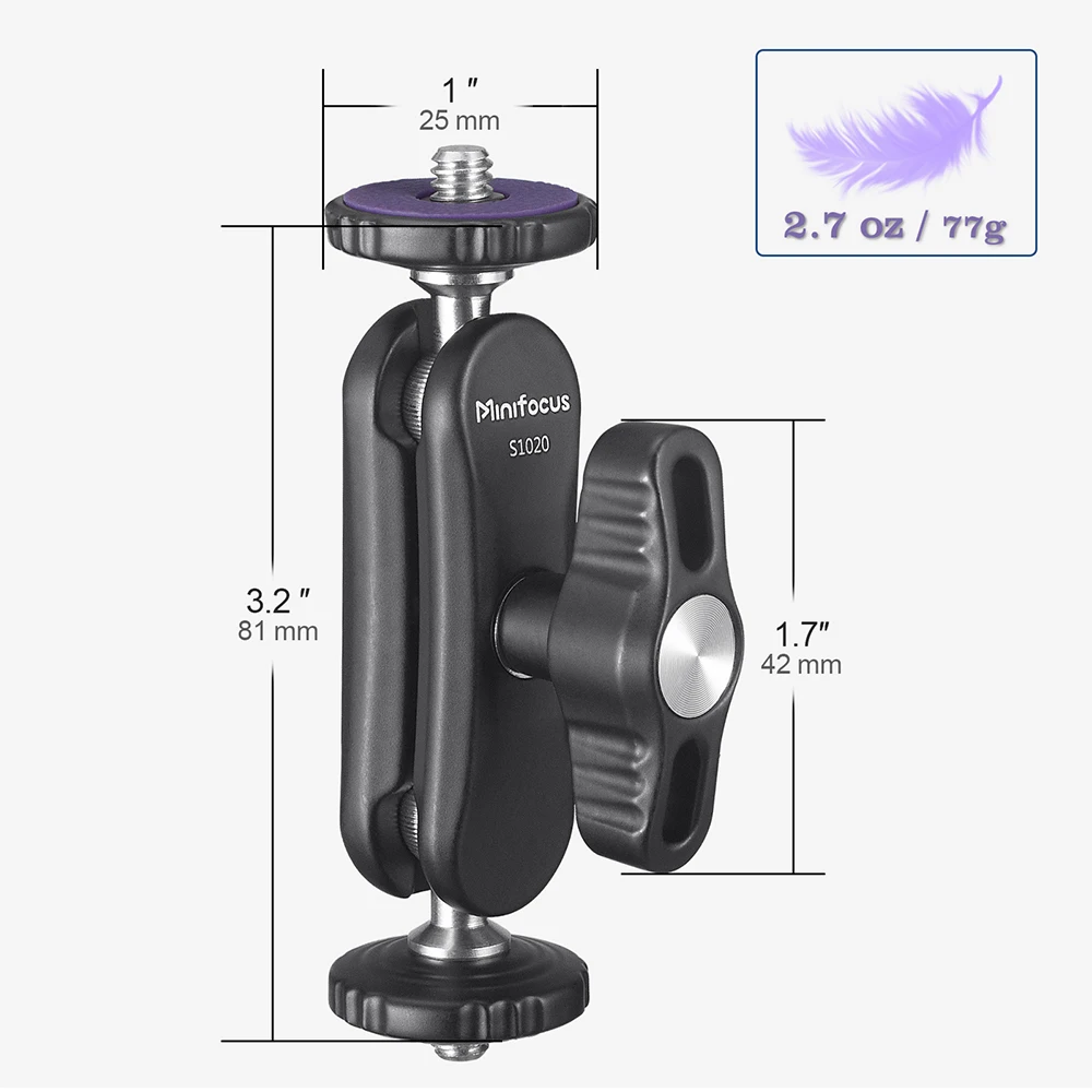 Minifocus     , SLR ī޶ ﰢ  , LED  Ʈ ũ ʵ  Ʈ, 1/4 ġ 