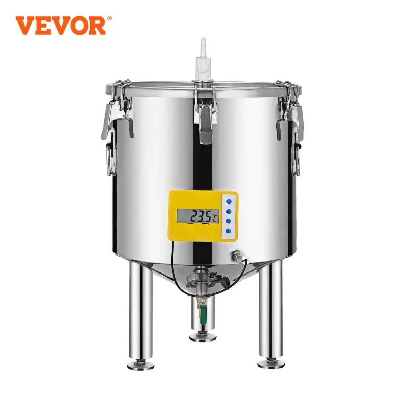 VEVOR 14 Gallon Stainless Steel Brew Fermenter Home Brewing Brew Bucket Fermenter With conical base Brewing Equipment