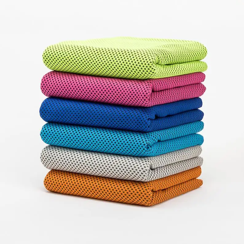 Ice Cold Towels Summer Cooling Sunstroke Sports Exercise Towels Cooler Running Quick Dry Soft Breathable Towel ni610