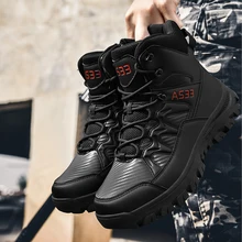  Outdoor Tactical Shoes Desert Security Hiking Boots Spring And Summer Ultra-light Non-slip Breathable Fast Training Boots Men 