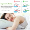 2Pcs Bamboo Memory Foam Pillow For Head Neck Rest Sleeping Shredded Pillow Washable Cover Queen Size Pillow 4