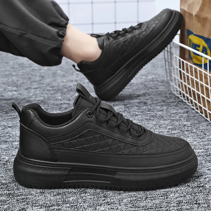 New Male Tennis Shoes Sneakers Men Comfortable Pu Gym Sport Shoes Outdoor Adult Breathable Footwear Running Brand Top