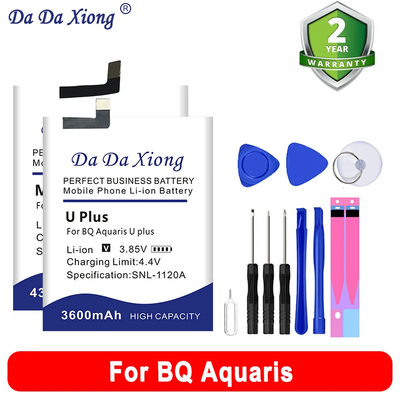 Pro Plus Bateria Mais Kit de Ferramentas para bq Aquaris x x5 m5 u v Bq-5034 Bq-5520l Daxiong-bq5034 Bq-5520l