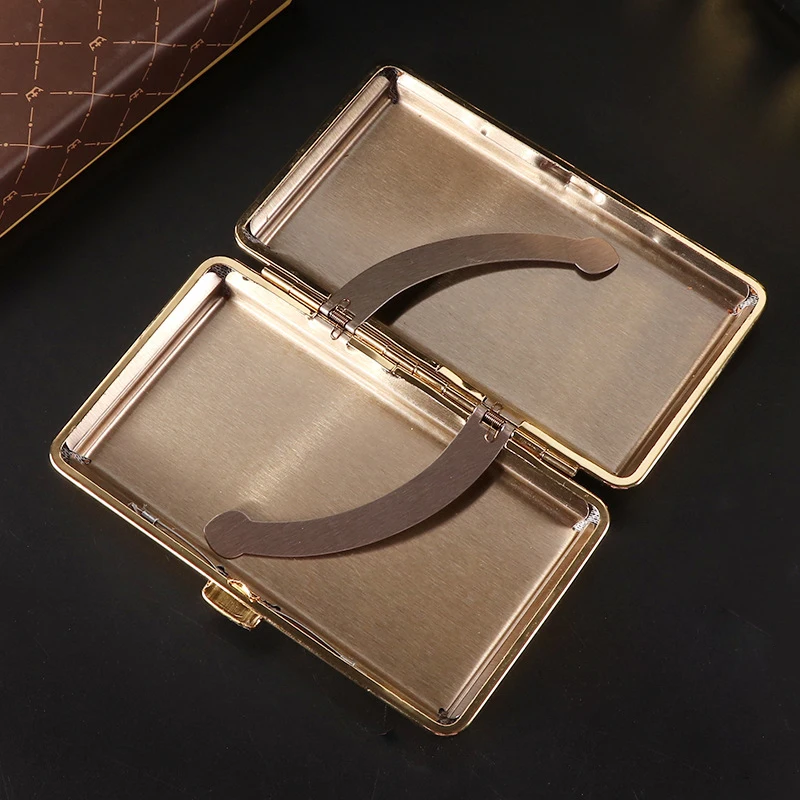 20Pcs Retro Lengthened Thin Cigarette Case Leather Material Split Wear-resistant Anti-Pressure Cigarette Accessories