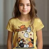 Kids Clothes Children's T-Shirt Girl Short Sleeve Top Cartoon Cat Kawaii Girls Summer Clothes Child T-Shirt  Children's Clothing 1