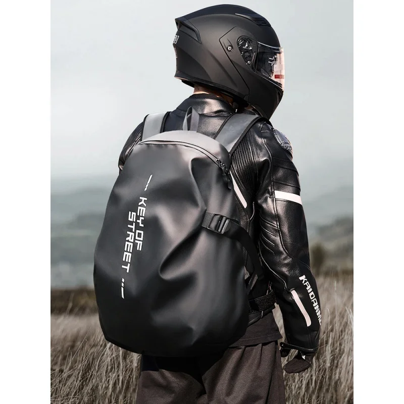 

Motorcycle Helmet Bag Large Capacity Waterproof Motorcycle Equipment Men and Women Double Shoulder Motorcycle Riding Backpack