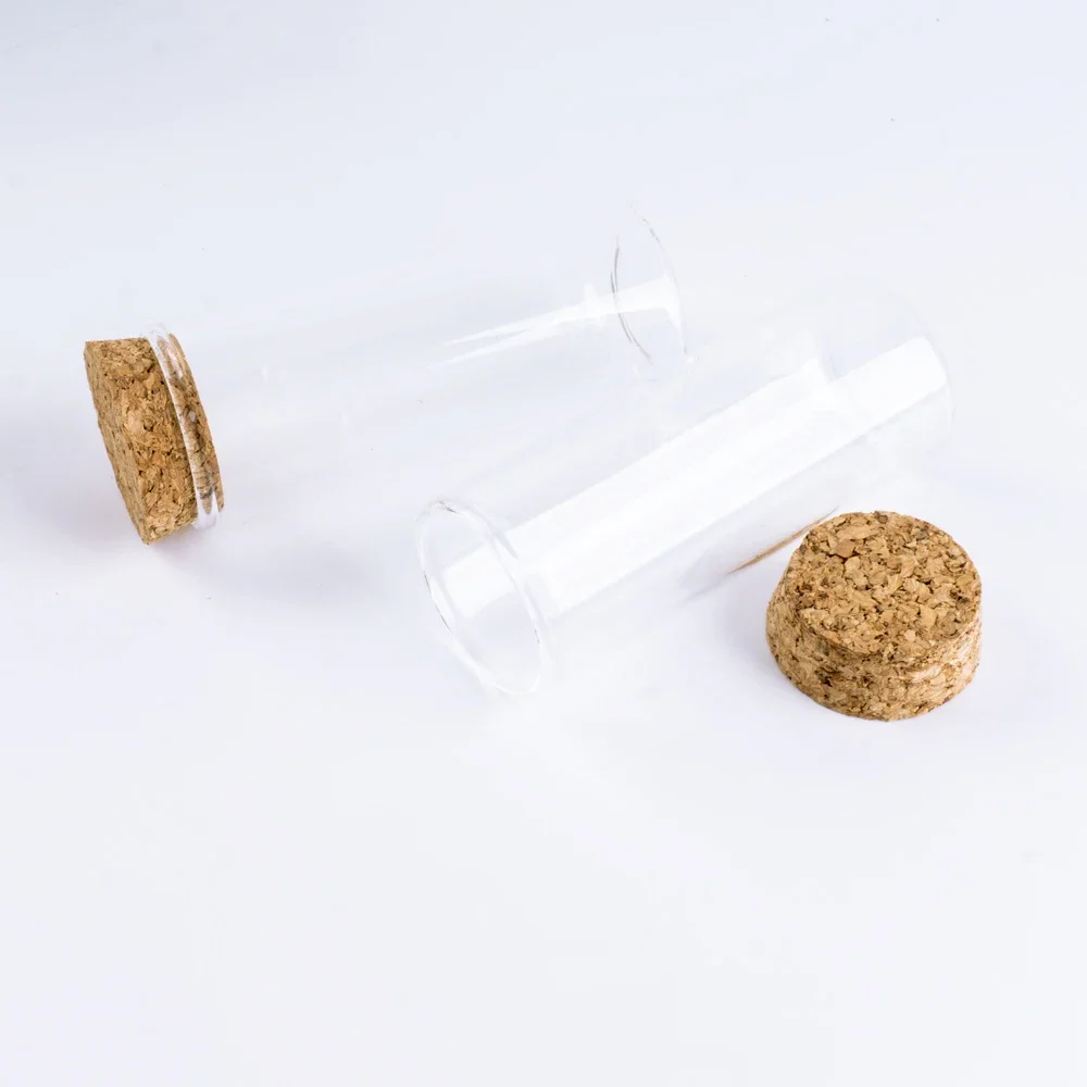 12 Pcs/lot Glass Bottle 90*37mm 70ml Small Stopper Test Tube Storage Spice Bottle Containers Glass jars Vials Cork