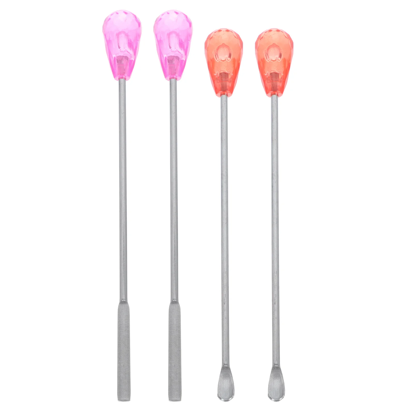 

4Pcs Steel Brow Powder Stirring Sticks Coloring Tools Tattoos Pigment Spoons