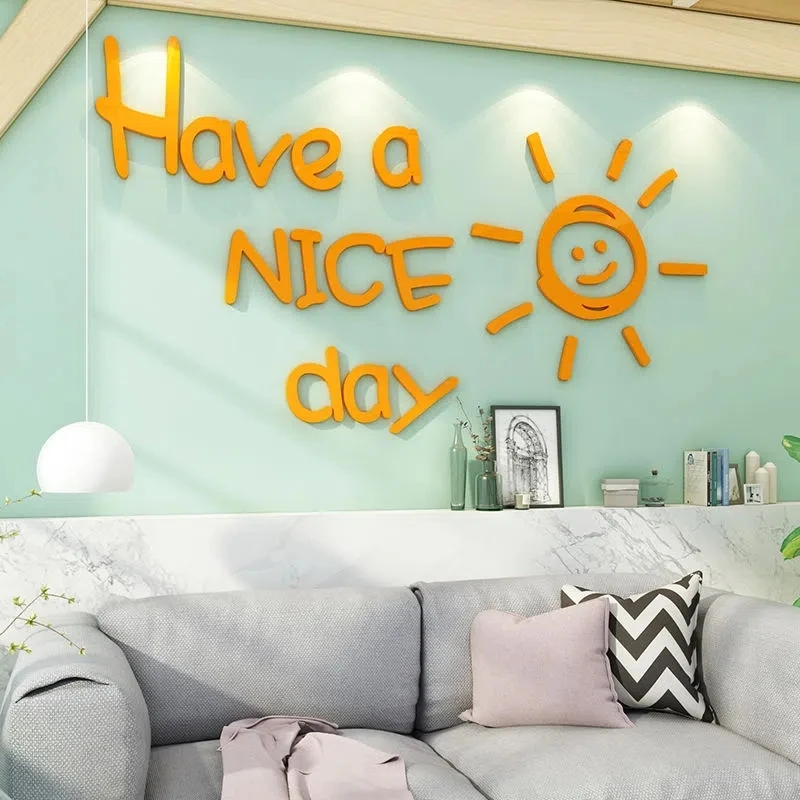 Adesivi Murali Acrilici Stereo 3D Impermeabili In Stile Moderno Ins Adesivi Murali Per Decorazioni Per La Casa Adesivi Murali Per Il Fondo Del Centro 