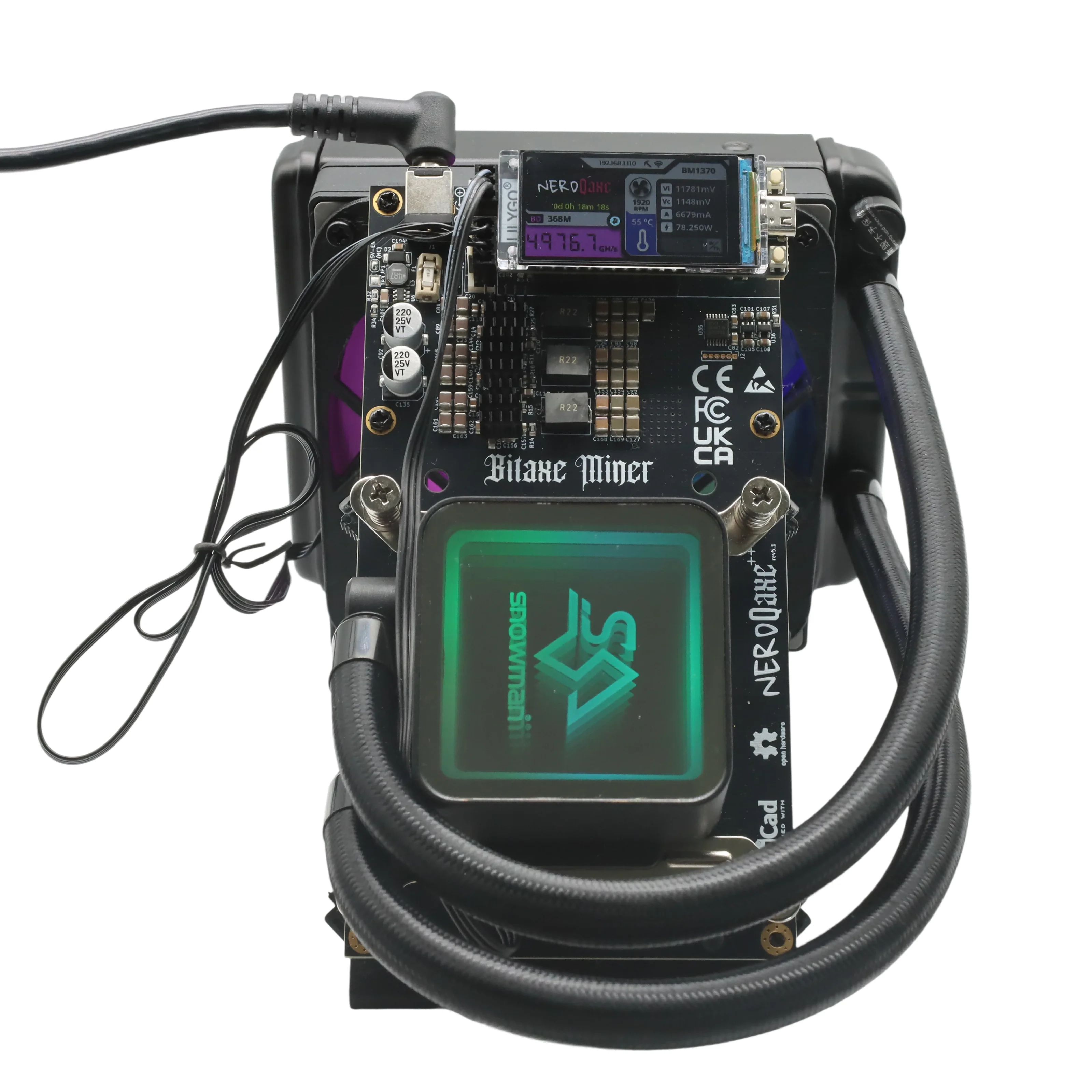 Minmin Amazon.com: Bitcoins Miner 2.4TH/s NerdQaxe 4X BM1368 ASIC