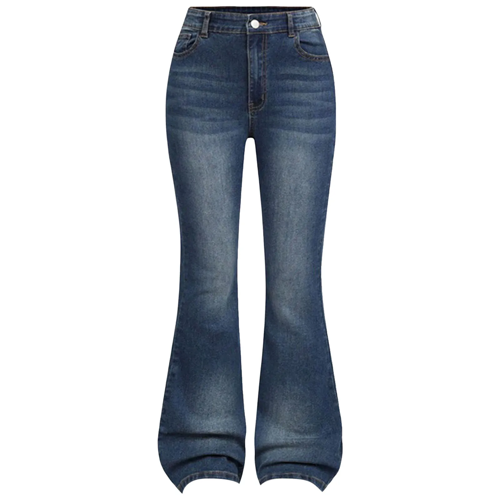 ملابس الفتيات الصغيرات للأطفال توين جينز متوهج طويل جرس سفلي واسع الساق من قماش الدنيم سروال ضيق متوهج سروال فستان للفتيات الصغيرات