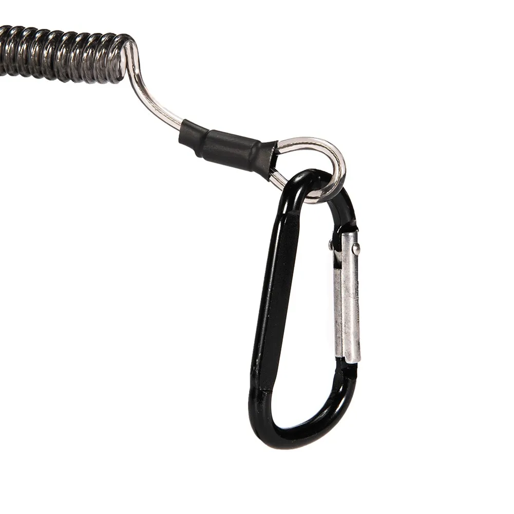 

5 Pcs Fishing Lanyards Boating Kayak Secure Pliers Lip Grips Retractable Coiled Tether With Carabiner Tackle Fish Tools