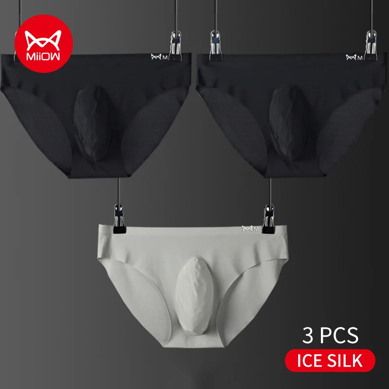 MAOAEAD Ice Silk Non-marking mannen slipje, heren ijs zijde ondergoed