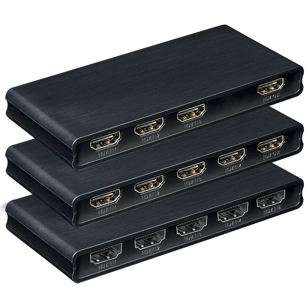 4K 60Hz 1X2 Hdmi Splitter Dual Display Hdmi 2.0 5X1 Switch 3X1 4X1 Switcher Converter Per Mi Box Ps5 Ps4 Laptop Pc A Tv Monitor