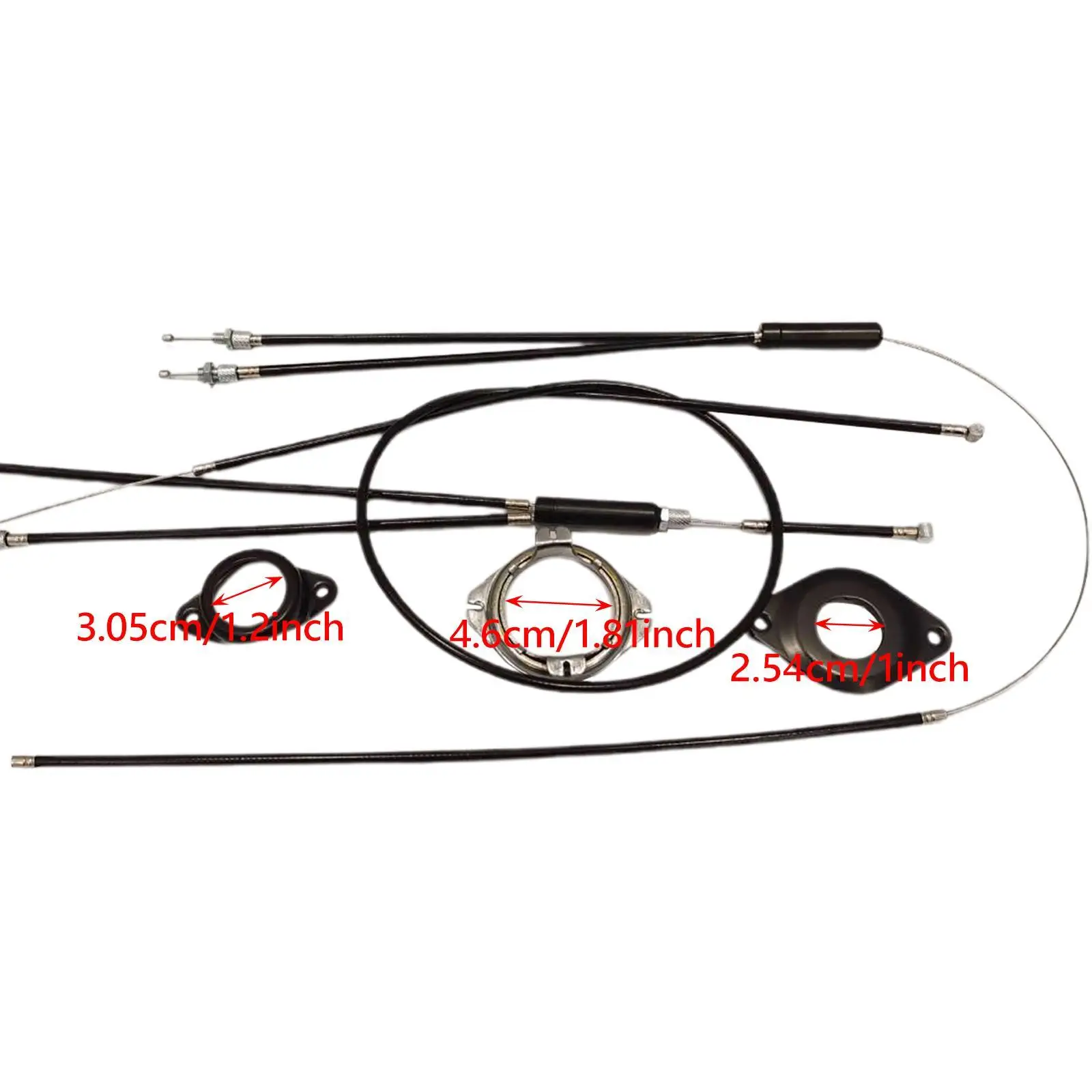 Cavi freno bici BMX completi sistema giroscopico bici anteriore posteriore superiore inferiore Spinner rotore Set alloggiamento cavo freno con raccordi  18