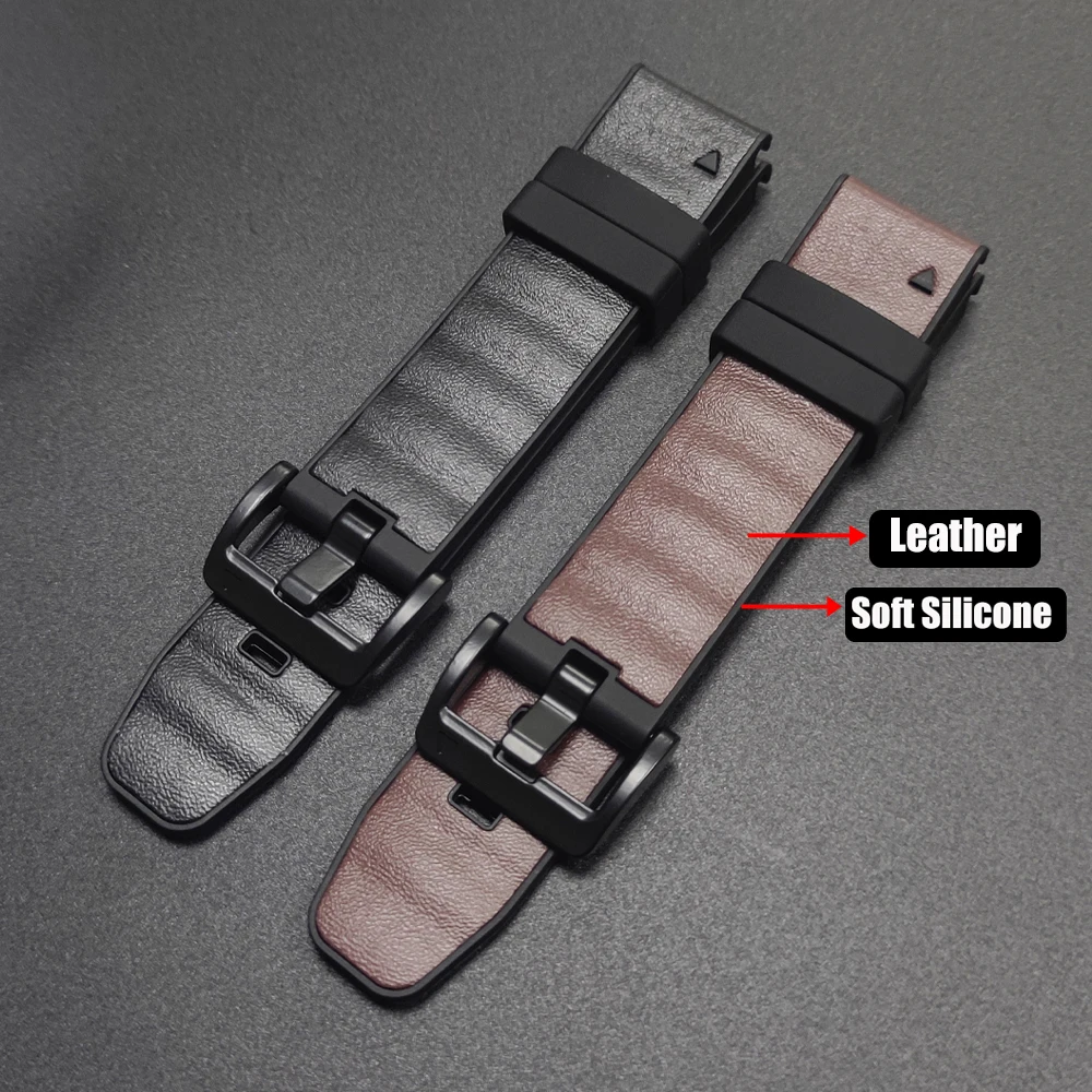 Silicone Leather Quickfit Watch Strap Bracelet