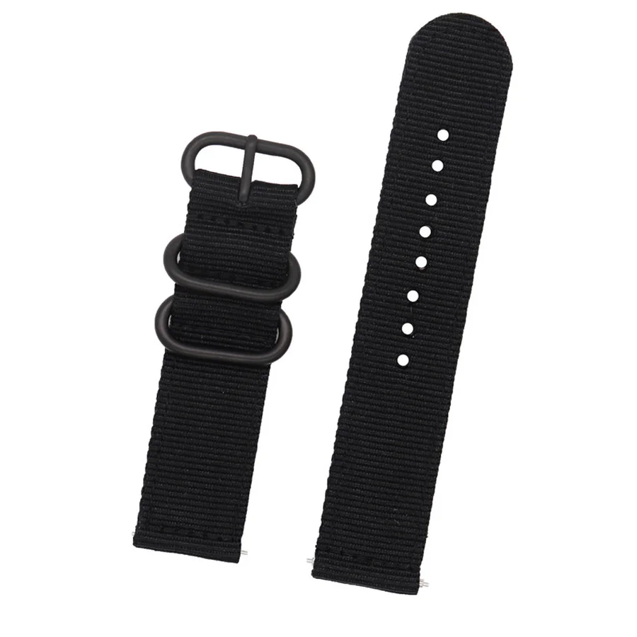 Durable 24mm Canvas Nylon Strap - Versatile Wristband