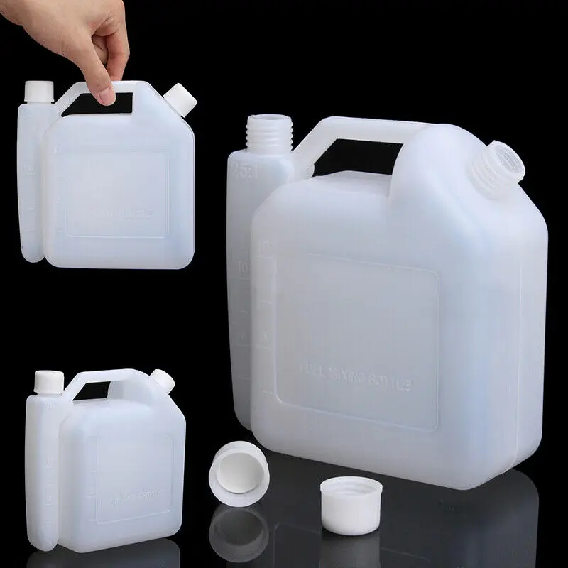 

1pc 1L Oil Petrol Fuel Mixing Plastic Bottle For Chainsaws Lawn Mowers Line Strimmers Tank 2 Stroke For Scale 1:25 50:1 Oil Drum