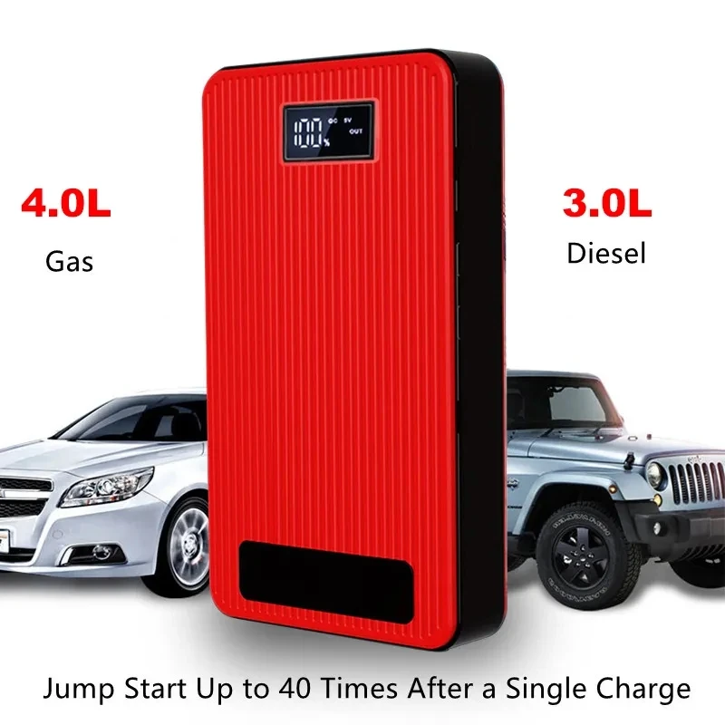 12V Auto Starthilfe 8000mah Power Bank Auto Start gerät 800a Autobatterie  Booster Notfall Buster Starthilfe Kabel - AliExpress