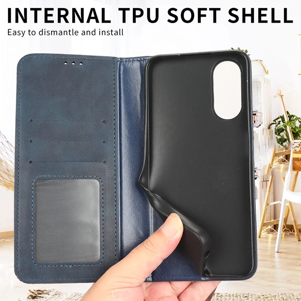 Elegant PU Leather Wallet Phone Case - Premium Anti-Fall Coque