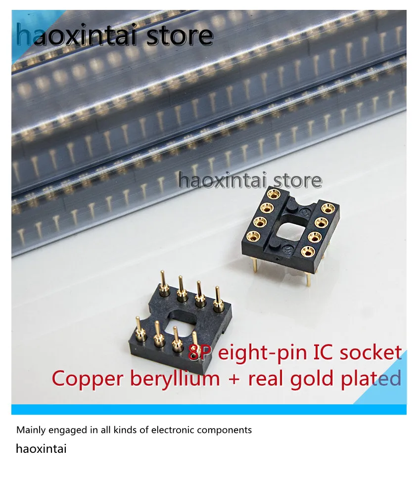 2 Pezzi American Mill-Max Grado Militare 30U Addensato Placcato 24K Oro Reale Febbre Hiend Dip-8 Spina Dritta Ic Op Amp Socket