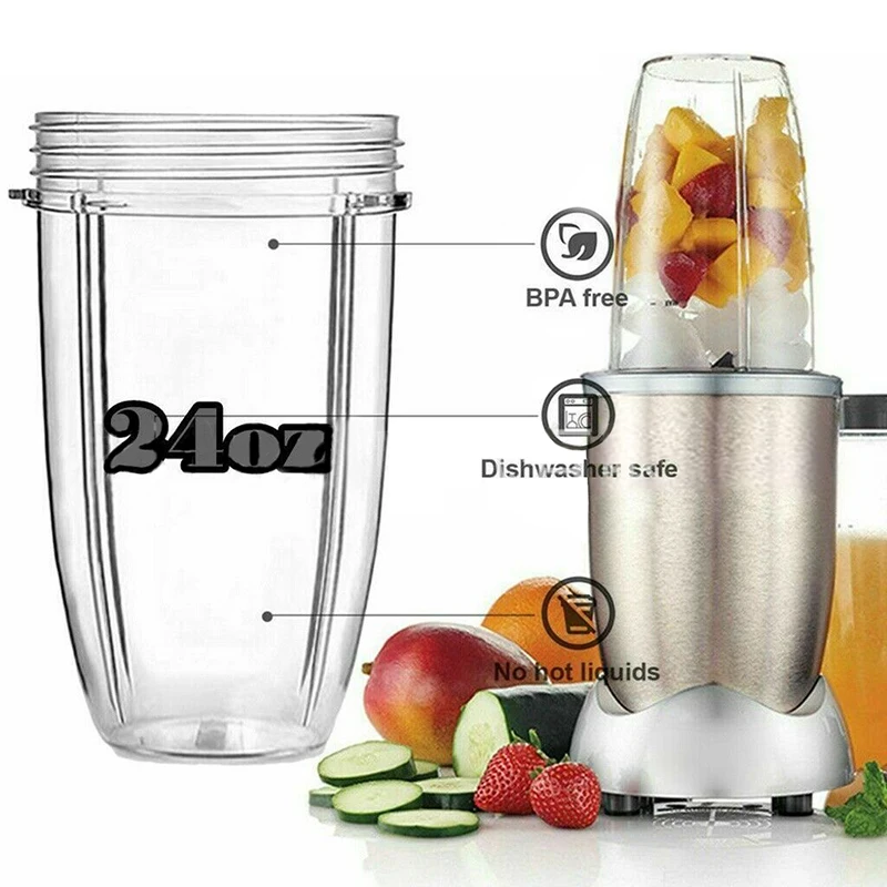 1PC182432ozReplacementBlenderCupJarForNutribullet600W