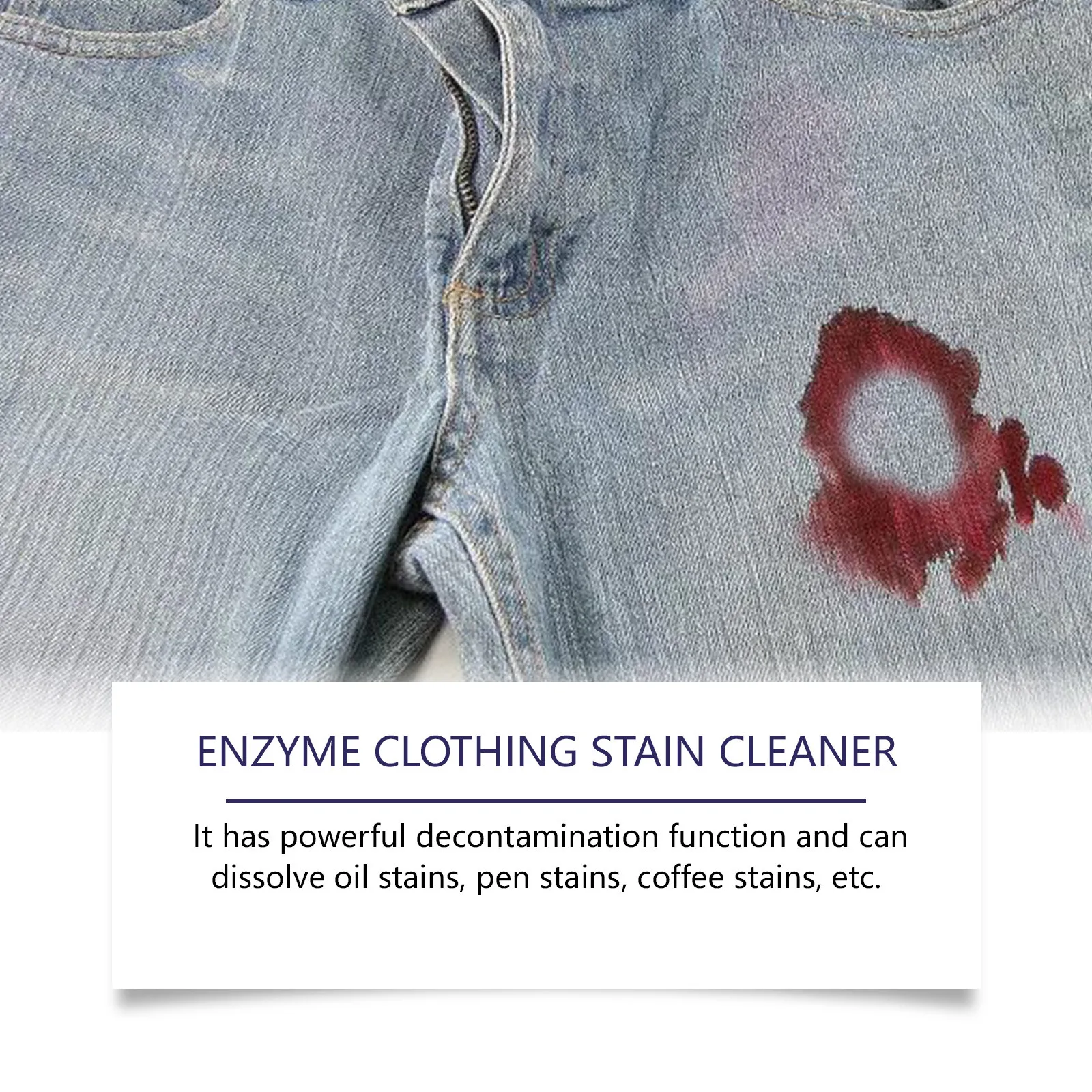 100ml Laundry Stain Remover Odour Remover Active Enzyme Cleaning Agent For Underwear Bra Pants T-Shirt Cleaning Supplies