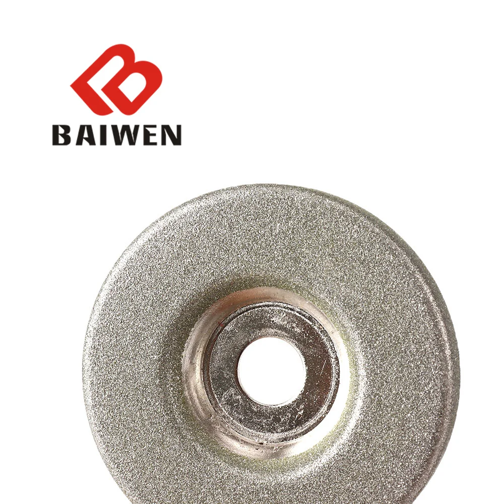 2Inch/50mm Diamond Grinding Wheel Disc Cup Emery Milling Sharpener 10mm Hole Rotary Tool For Glass Stone 150/180/320 Grit 1Pcs abrasive wheel grinding disc grinding wheel