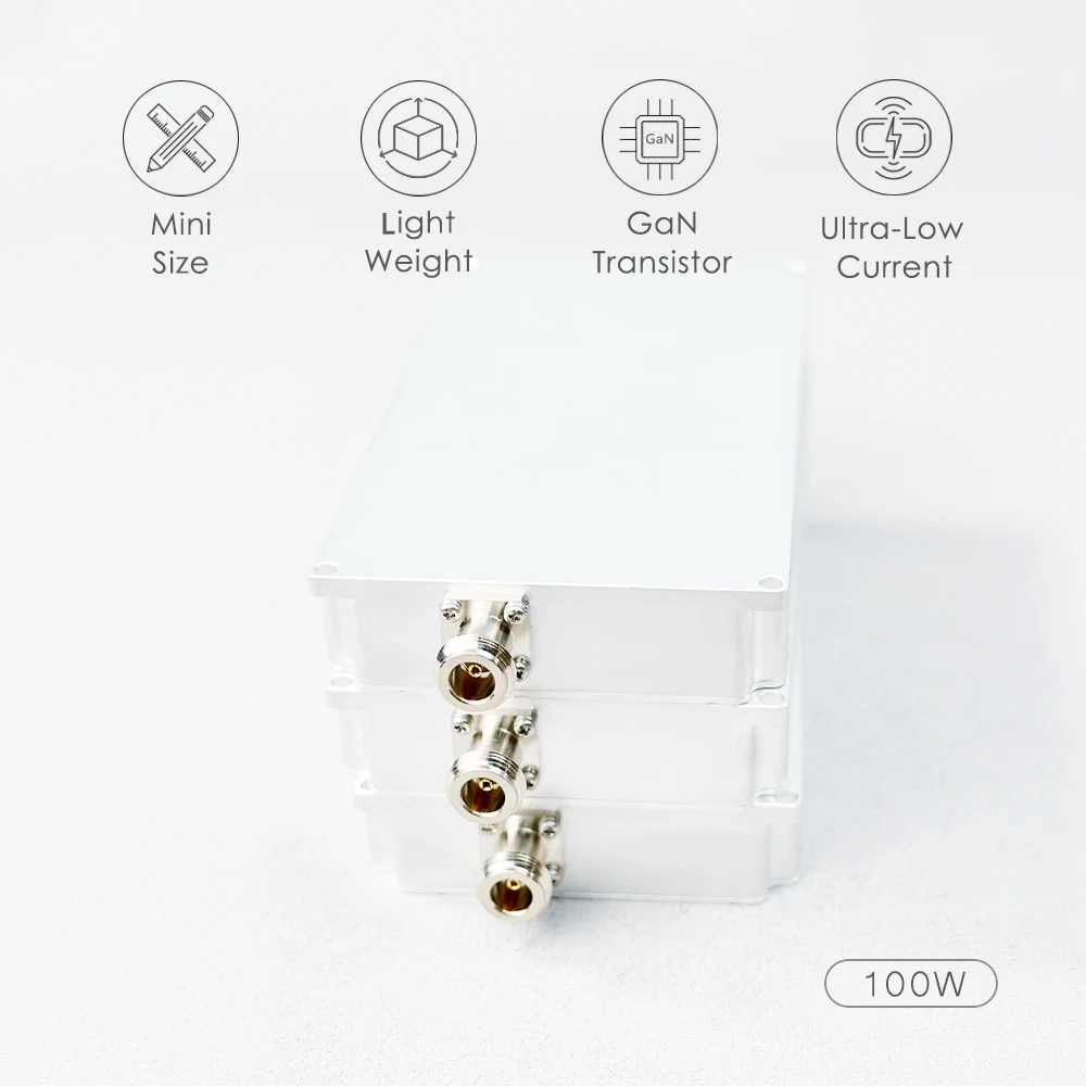 100W UAV RF module power amplifier 100MHZ380-480MHZ600-720MHZ700-855MHZ730-890MHZ830-950MH920-1050MHZ950-1150MHZ1000-1280MHZ