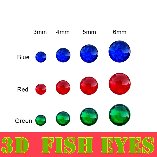 Accessories sticker Fishing lure eyes 4mm-5mm-6mm-8mm-10mm each bag  300pcs/lot color GREEN - AliExpress