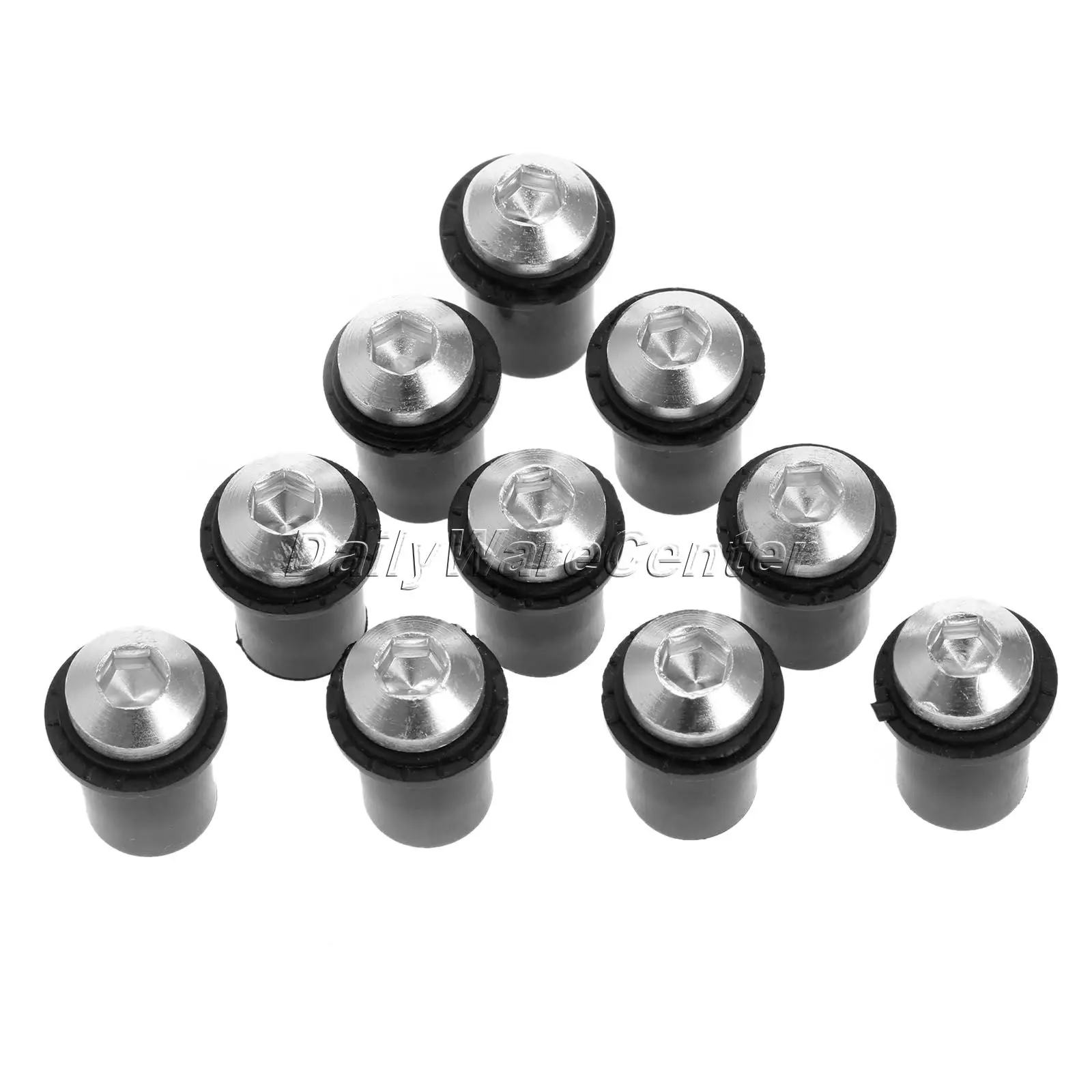 Motorcycle Rubber M5 Well Nuts Windscreen Fairing Well Nuts Brass Nuts