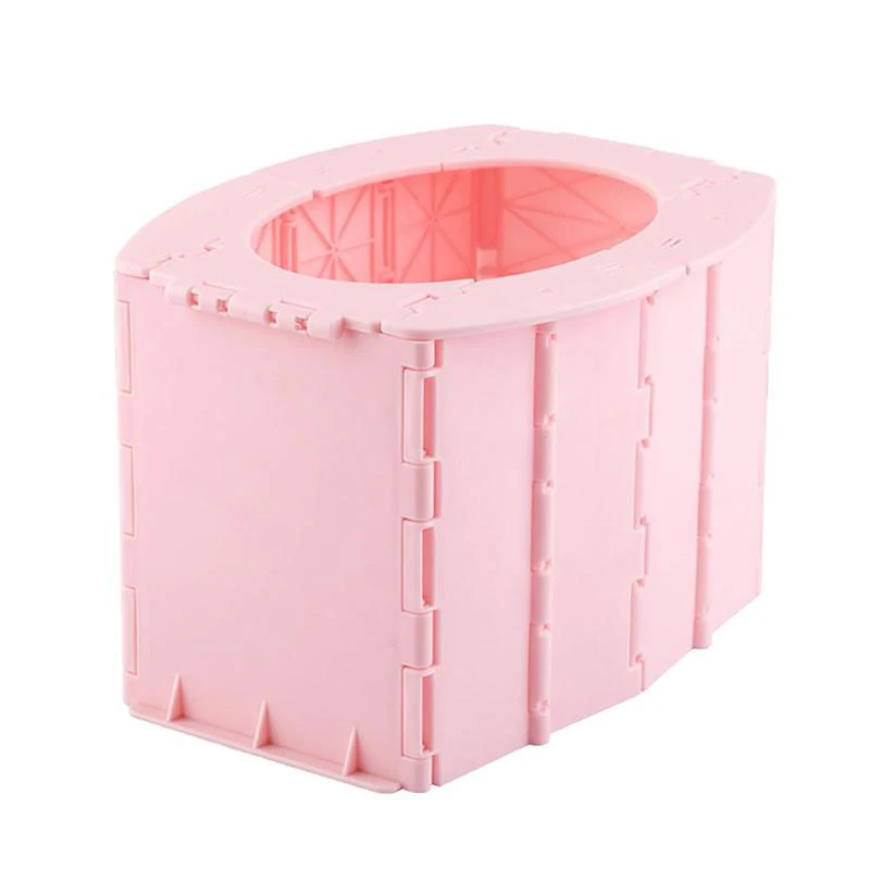 Portable Folding Toilet For Women Men Keep The Environment Clean For Kids Children Camping Hiking Travel 4