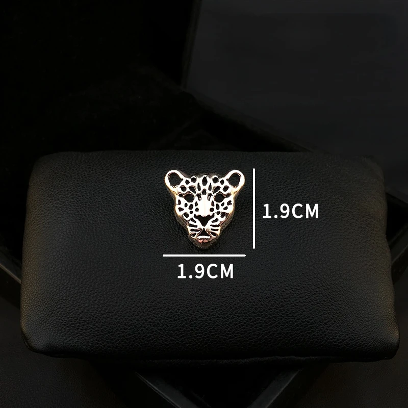 Men's Retro Leopard Head Small Brooch Suit Decoration Lapel Pin High-End Exquisite Accessories Animal Collar Pin Jewelry Gifts