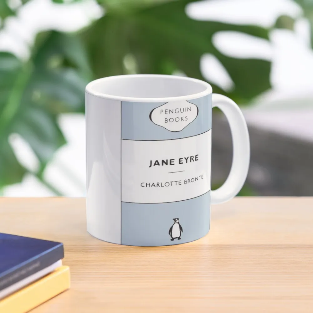 

Jane Eyre Penguins Classic Book Cover drawing - blue Coffee Mug Thermo Cups To Carry Cold And Hot Thermal Glasses Large Mug