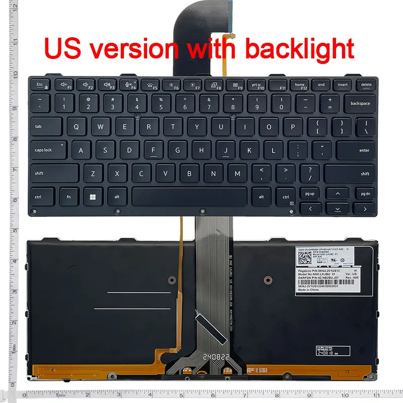 Clavier AZERTY Original Dell Pour Latitude 12 Rugged 7204 / Extreme 7214, Neuf